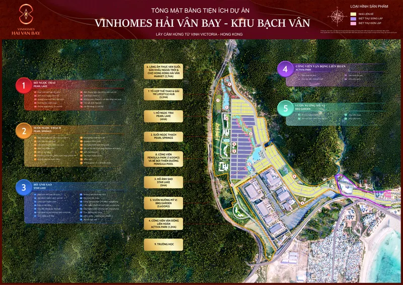 Mặt bằng Khu 1 - Bạch Vân – Vinhomes Hải Vân Bay