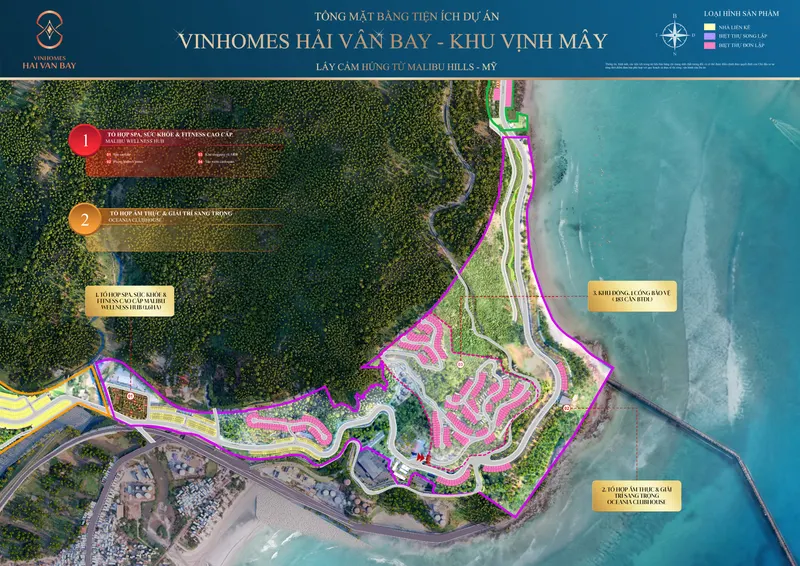 Mặt bằng Khu 2 - Vịnh Mây – Vinhomes Hải Vân Bay